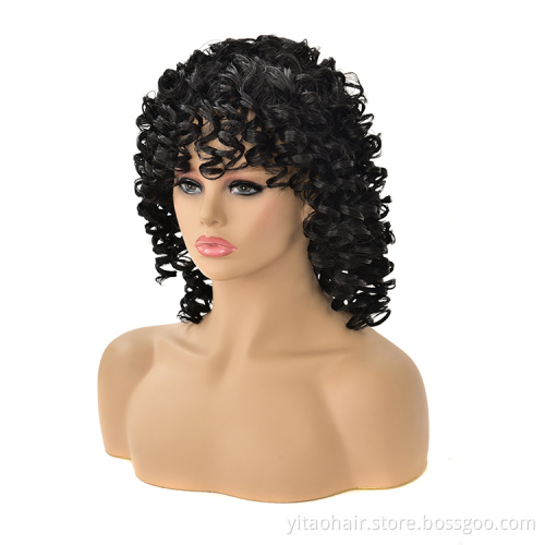 Hot sale African Natural Synthetic curly hair For  Women